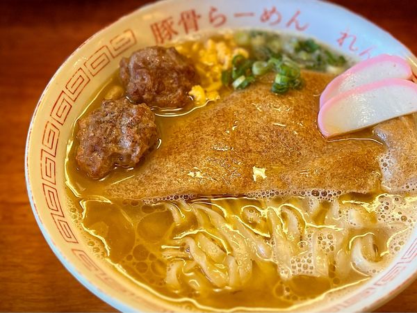 「カモトキツネ 1,200円」@豚骨らーめん れんの写真
