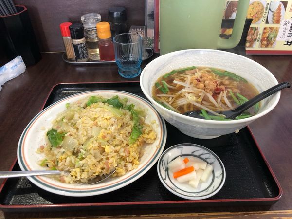「台湾ラーメン+チャーハンセット」@台湾料理 幸楽園の写真