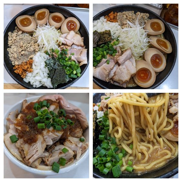 「【限定】味噌にぼしまぜそば＋チャーシュー丼」@麺屋 扇 SENの写真