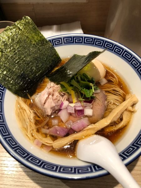 「特製あご煮干しソバ」@中華そば 竹むらの写真