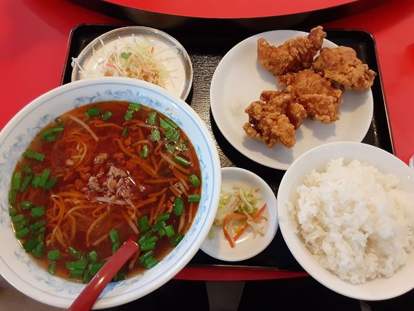 「台湾ラーメンセット」@中国家庭料理 京華 競艇場前店の写真