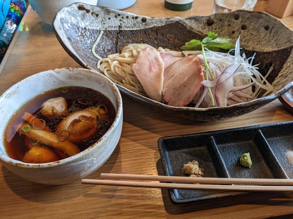 「特製醤油つけそば」@支那蕎麦屋 藤花の写真