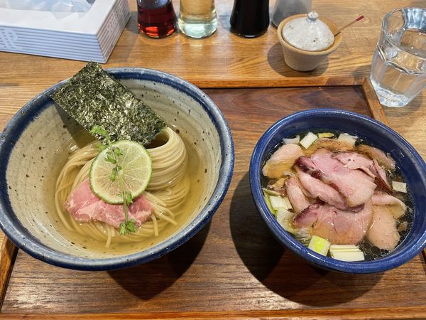 「昆布水つけめん塩　ちょい肉まし」@YOKOKURA STOREHOUSEの写真