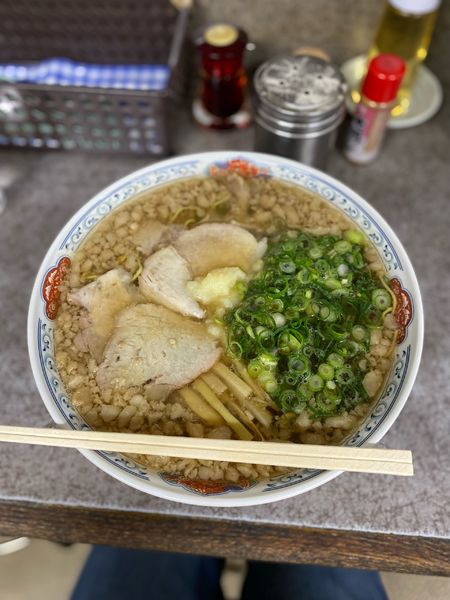 「中華そば特盛脂マシマシニンニクトッピング」@つたふじ 福山支店の写真