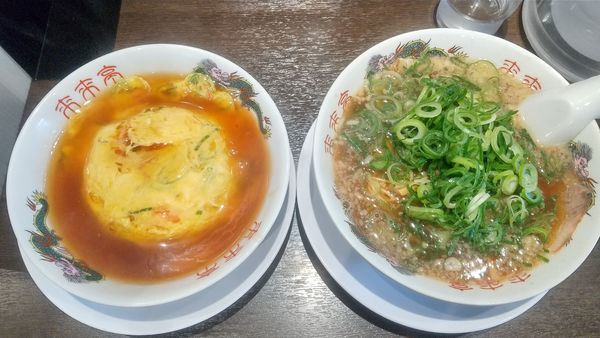 「天津飯定食1100円」@来来亭 鳥取店の写真