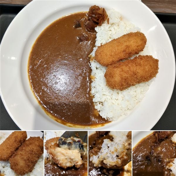 「カニクリームコロッケカレー(3辛) 830円」@マイカリー食堂 上野店の写真