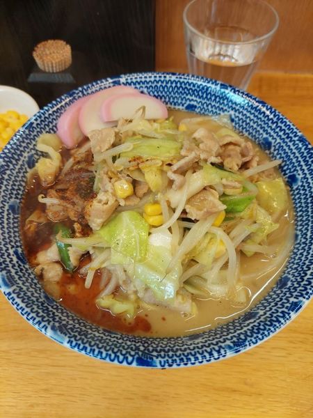 「【限定】辛味噌チャンポン+コーン」@味噌っ子 ふっくの写真