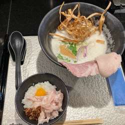 鶏soba ミニ鶏チャーシュー丼セット1180円