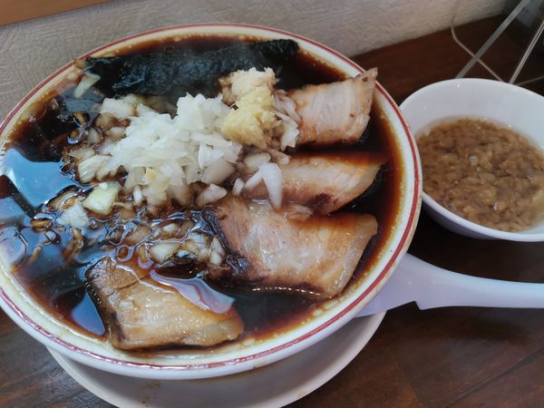 「チャーシューめん（乾麺）＋背脂」@柏 濃麺や 39名の写真