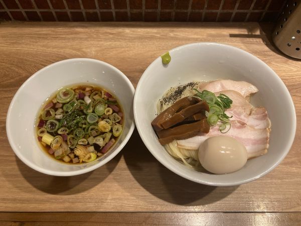 「特製つけ麺」@鶏そば 一文の写真