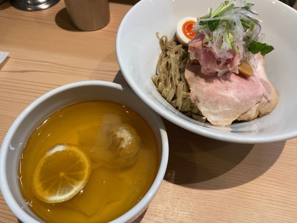 「特製塩つけ麺1300円」@セキレイ 〜NIBOSHI no D5〜の写真