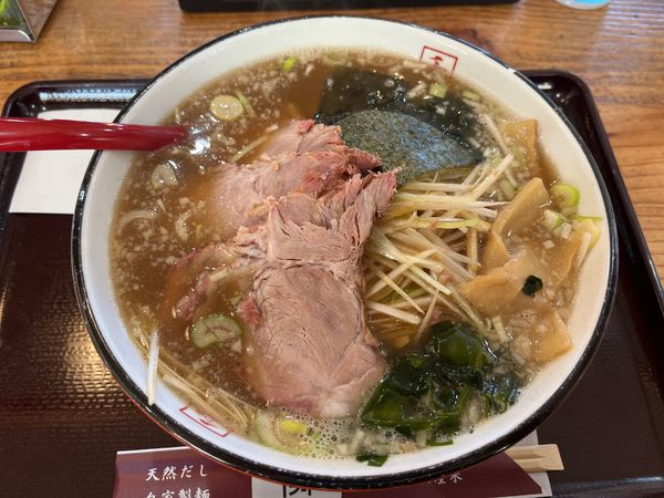 「ねぎチャーシューめん　麺硬　1240円」@千寿の写真