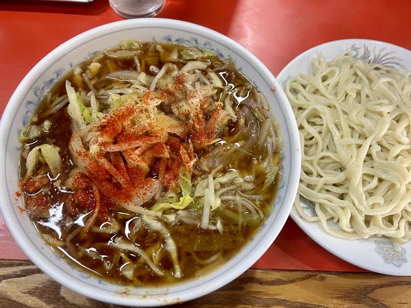 「チャーシュー野菜つけメン」@つけめん 丸長 桜台店の写真