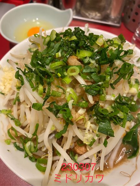 「濃厚並＋生玉子950+60」@豚らーめん ミドリカワの写真