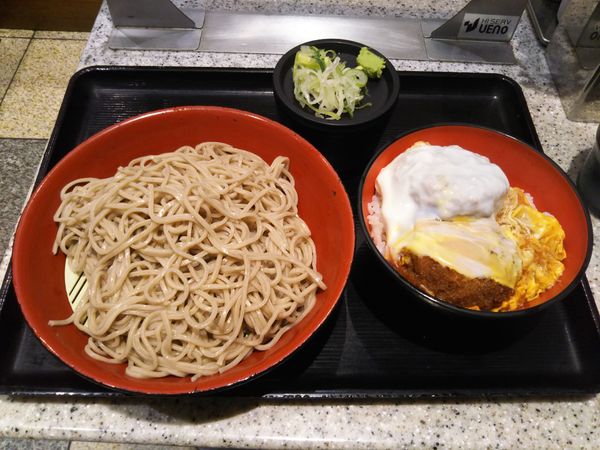 「ミニメンチカツ丼セット」@名代 富士そば 高円寺店の写真