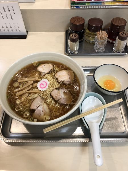 「中華麺　生卵」@永福町大勝軒の写真