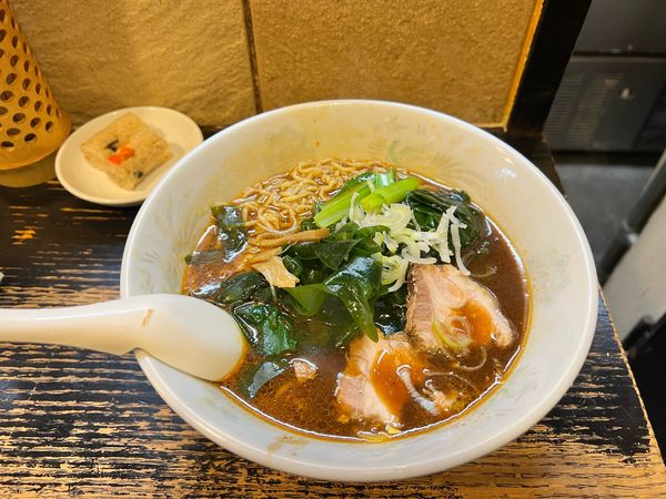 「わかめそば」@支那そば びぜん亭の写真