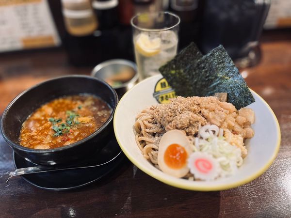 「カレーつけ麺②全粒粉麺（￥980）他」@麺屋まるいちの写真