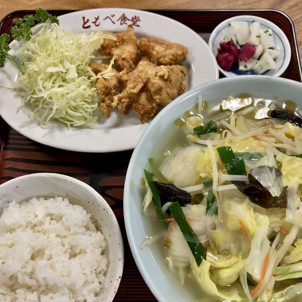 「タンメン定食¥830」@ともべ食堂の写真