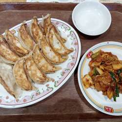 餃子2人前594円、ジャストサイズ豚キムチ346円