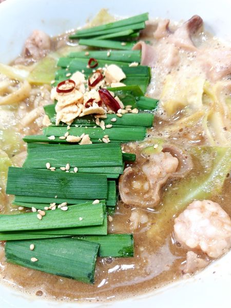 「もつ鍋なラーメン(みそ味)」@らーめん 桐麺 本店の写真