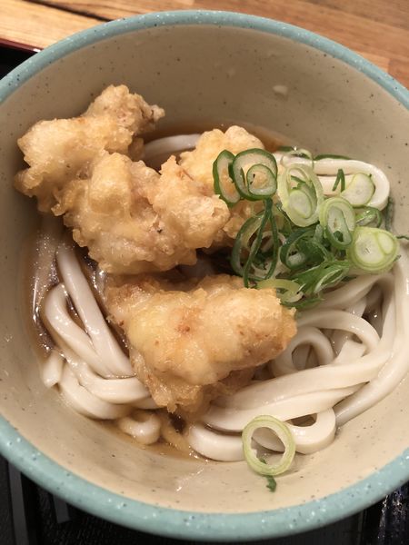 「冷並盛とり天ぶっかけ520」@おにやんま 中目黒店の写真