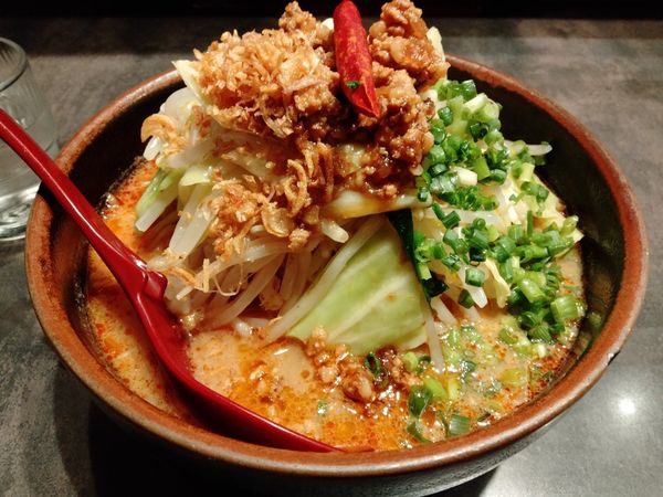 「山椒味噌ラーメン＋野菜マシマシ」@麺場 田所商店 津田沼店の写真