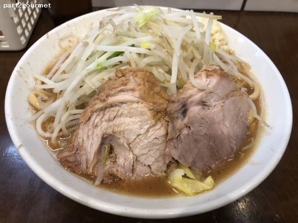 「小ラーメン 「麺少なめ・ニンニク」(900円)」@麺屋 歩夢の写真
