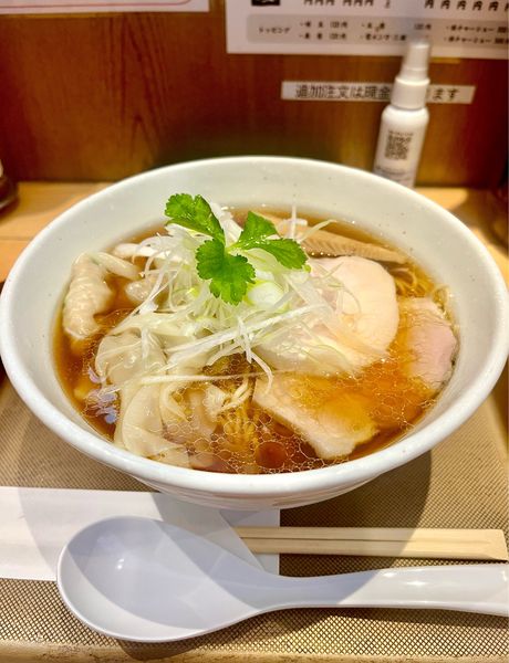 「【限定】雲呑麺」@新橋 纏 不動前店の写真