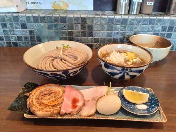 「特製つけ麺中＋塩レモン」@麺屋みつば＋クローバーの写真