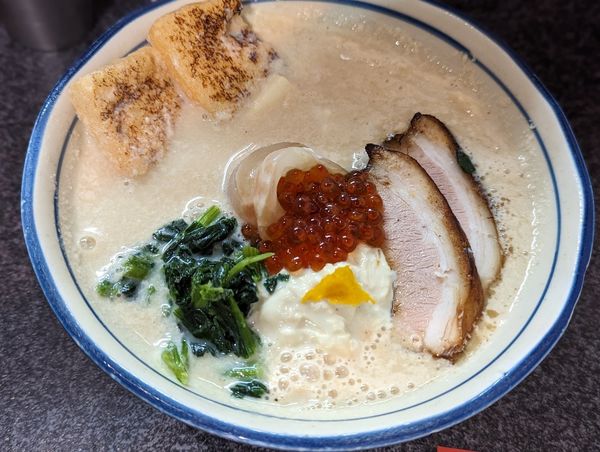 「三くの日限定　薫る豆乳三」@烈志笑魚油 麺香房 三くの写真