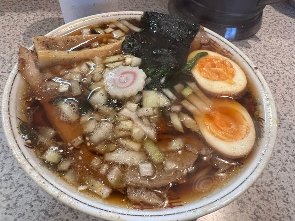 「チャーシューメン　煮卵トッピング」@鳥人の写真