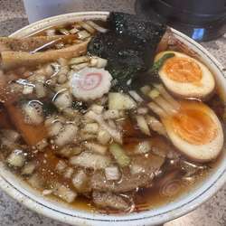 チャーシューメン　煮卵トッピング