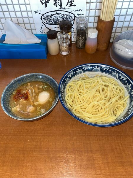 「つけめん2玉味付玉子¥1,280円」@中華そば 中村屋の写真