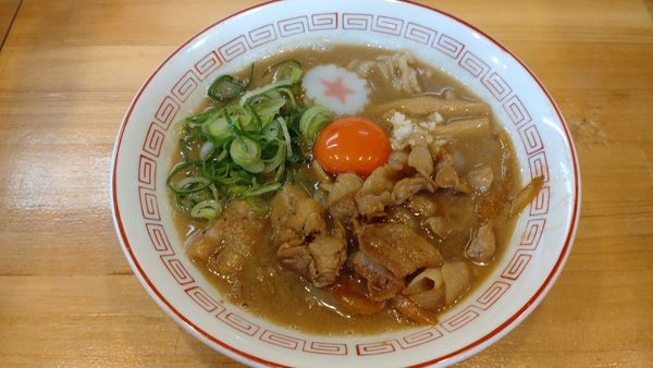 「肉玉そば」@元祖 肉玉そば越智 越谷店の写真