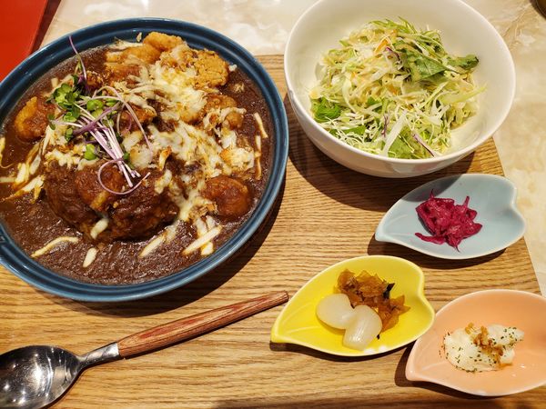 「たっぷりシュリンプ・白米・中(1090円)」@はまやカレー ランドマークプラザ店の写真