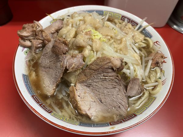 「小ラーメンヤサイアブラ」@ラーメン二郎 上野毛店の写真