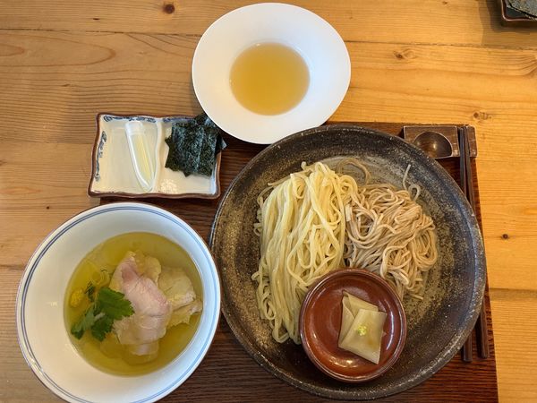 「FeeLつけ麺・塩 1,650円、スープ出汁割り 170円」@Ramen FeeLの写真