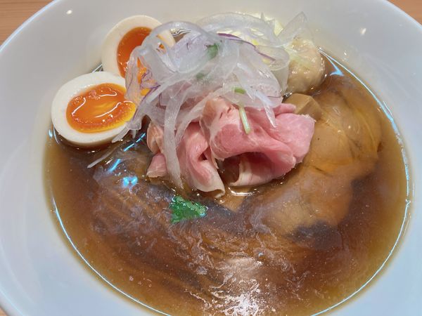 「特製醤油ラーメン＋和え玉」@セキレイ 〜NIBOSHI no D5〜の写真