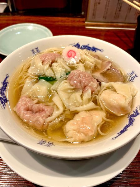「中華蕎麦【TP】肉、海老ワンタン、3個づつ」@中華蕎麦にし乃の写真