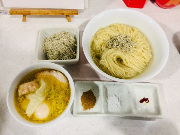 「【限定】特製昆布水塩つけ麺S【1500円】」@ラーメン星印の写真