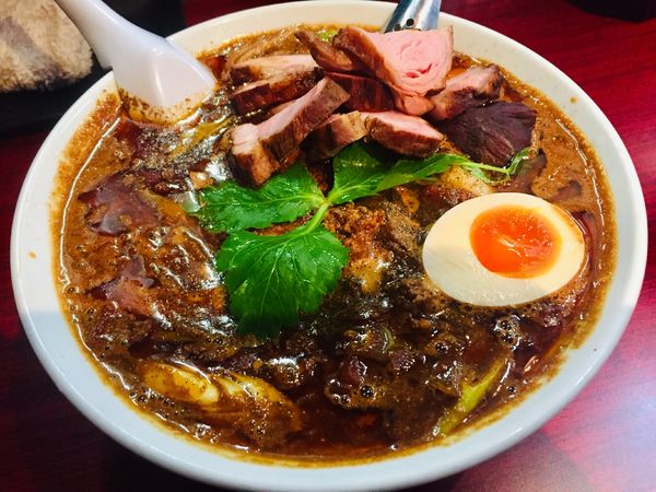 「【限定】特製トマト入り坦々麺【1090円】」@鶏こく中華 すず喜の写真