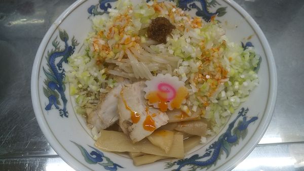 「油そば+コマネギ」@中華そば みたかの写真