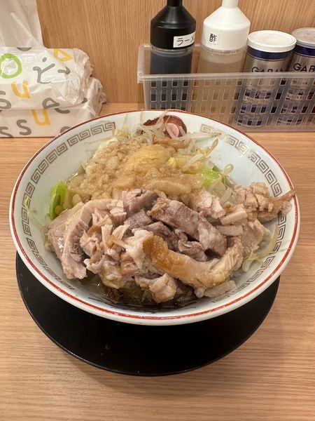 「ミニぶた　アブラマシマシカラメ」@豚山 仙台駅前店の写真