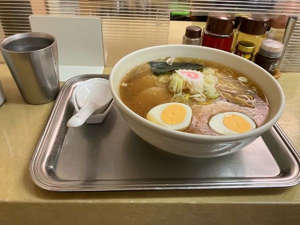 「チャーシュウ麺　ゆで卵」@大宮大勝軒の写真
