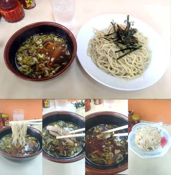 「『つけめん 半チャーハン(¥1020)』」@丸信中華そばの写真