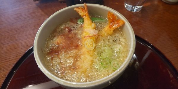 「海老の天ぷらそば」@九頭龍蕎麦の写真