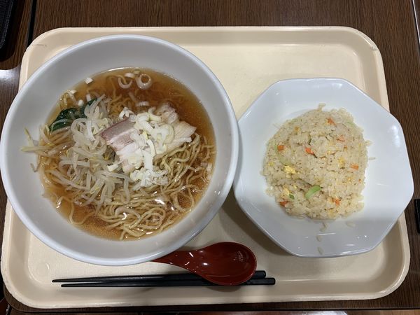 「中華そば＋半チャーハン」@中華達人 桃源の写真