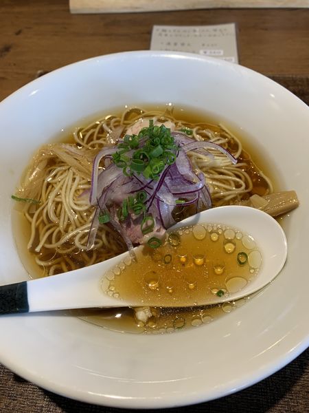 「鶏と水(あっさり、醤油)790円」@蜂と蝶の写真