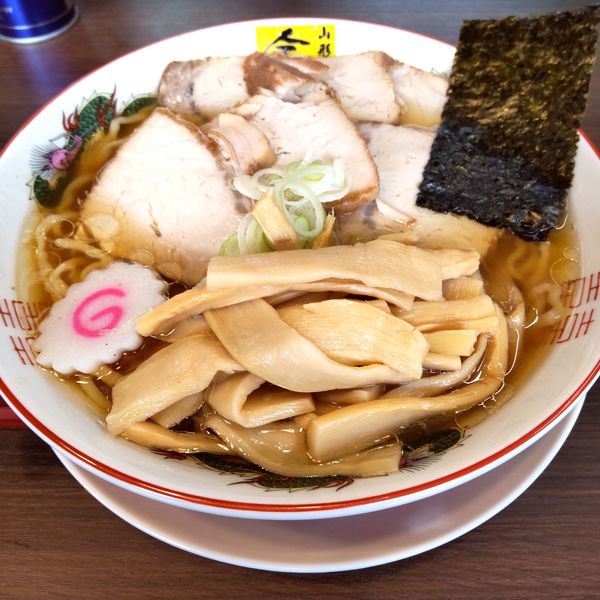 「チャーシュー麺（￥1,200）＋メンマ（￥100）」@中華そば金ちゃん 東京 寒河江屋の写真
